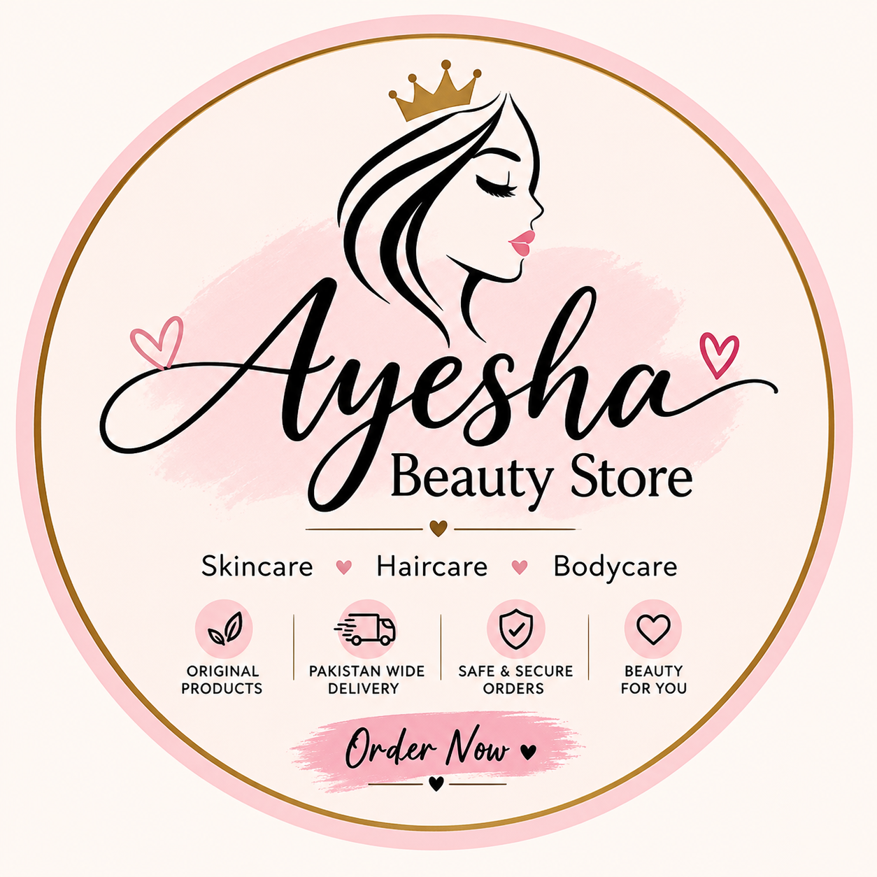 Ayesha beauty store  logo